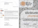 دریافت جایزه جهانی سران 2009 (WSA) و بهترین در محتوای الكترونیكی و خلاقیت